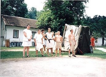 nástup gladiátorů k souboji